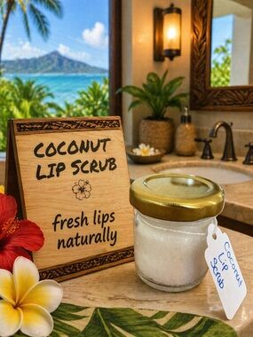 Coconut Lip Scrub, Handcrafted